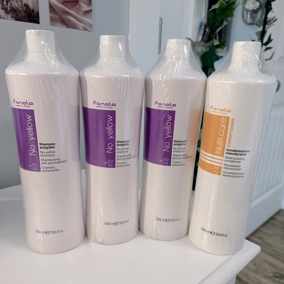 Fanola No yellow shampoo x3, Nutri care conditioner x1 - Picture 1 of 1
